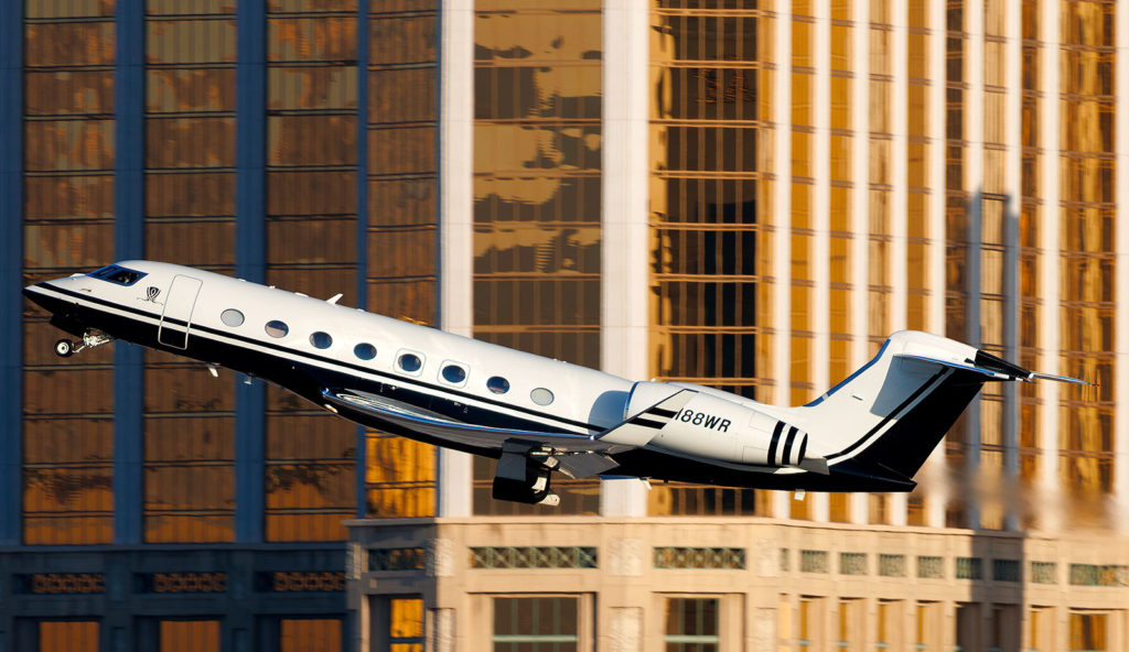 Caesars Palace: un Gulfstream G550 stratégique