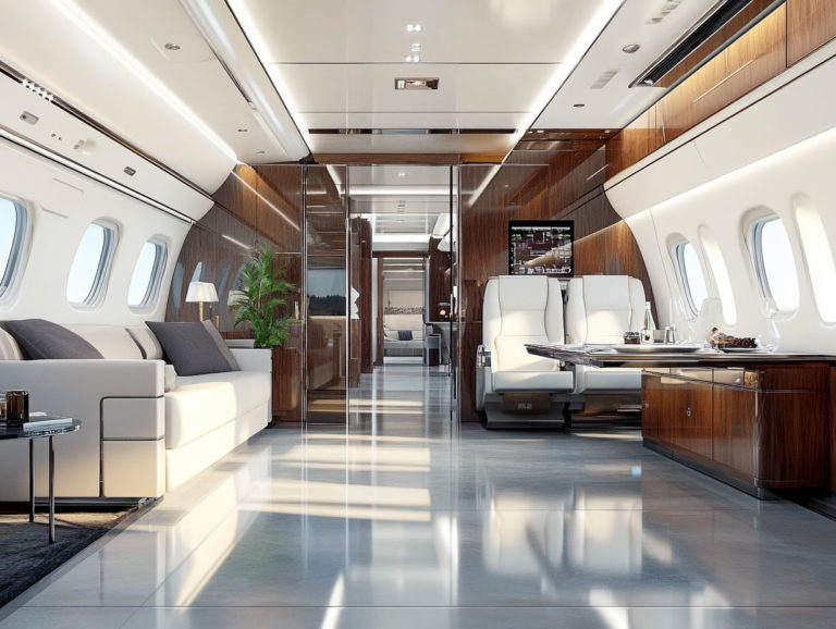 Le design intérieur des jets privés en 2025 : tendances clés