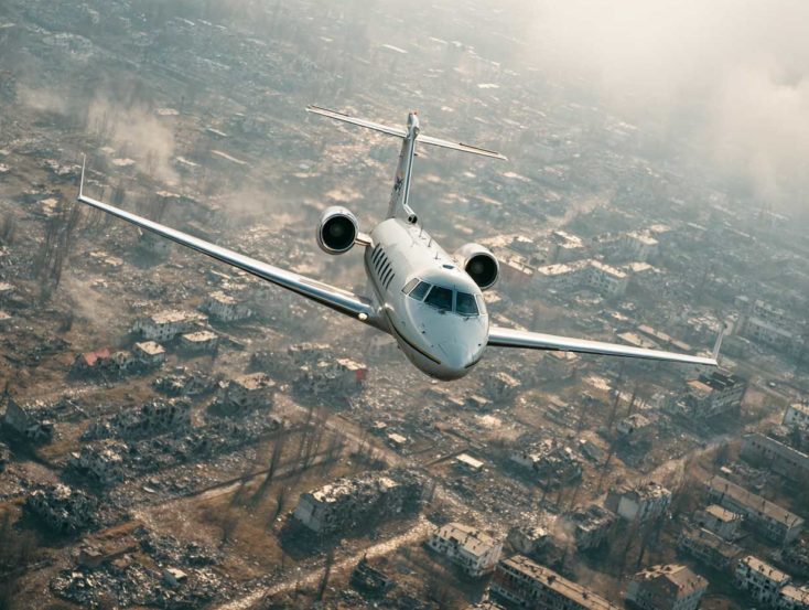 Des jets privés mobilisés pour la défense aérienne ukrainienne