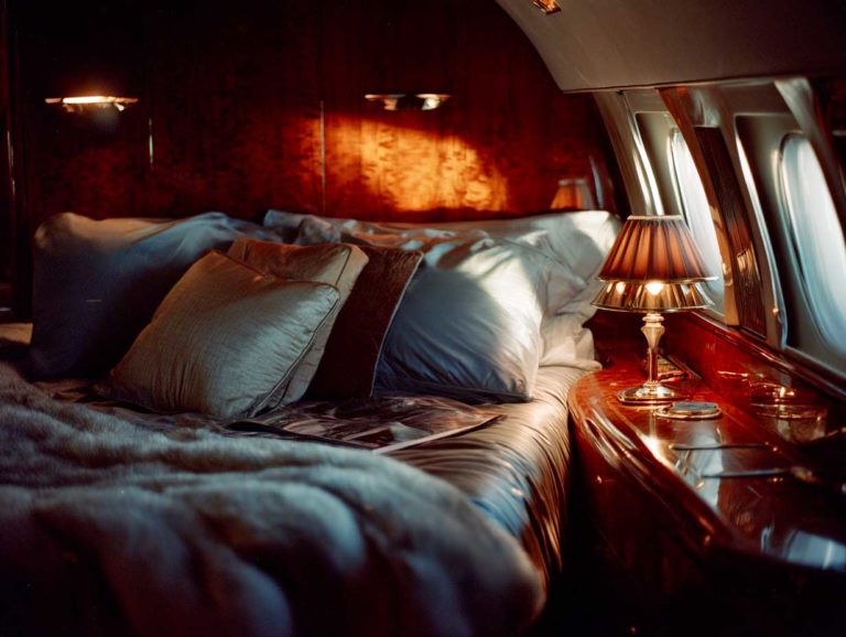 Options de personnalisation pour l’intérieur d’un jet privé